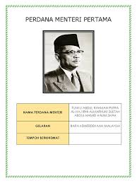 Gelaran dan nama penuh ketua menteri sarawak? Perdana Menteri Pertama