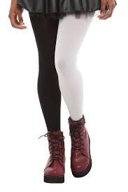 Black And White Tights Black White Split Leg Tights Black And White Tights Tights White Tights
