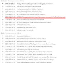 Assuming you have ordered an item online, the suppler is informing you that they have received your order and the item concerned is on its way to you via the post office. Mykula Consignment Arrived