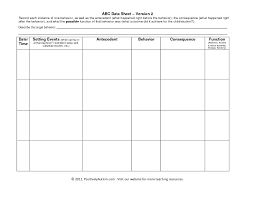 22 Perspicuous Free Abc Data Collection Sheet