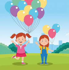 Disegno Di Giorno Di Bambini Felici Con Bambini Felici Dei Cartoni Animati E Palloncini Colorati Giorno Degli Insegnanti Insegnanti Di Scuola Materna Bambini