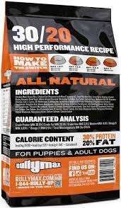 Bully Max 30 20 High Performance Dog Food Premium Dog Food Dog Food Recipes Bullying