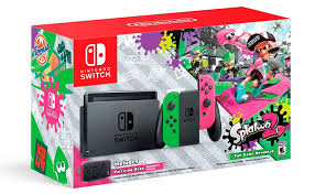 Download the clubhouse games™ guest pass for free. Amazon Com Nintendo Switch Hardware With Splatoon 2 Neon Green Neon Pink Joy Cons Nintendo Switch Video Games