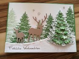 Weihnachtskarte Selber Basteln Mit Den Stempelsets Winterwald Aus Dem Saisonka Weihnachtskarten Selbstgemachte Weihnachtskarten Weihnachtskarten Selber Basteln