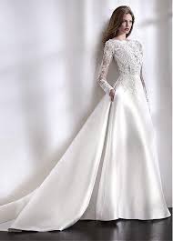 Elegant tulle sweetheart neckline natural waistline sheath wedding dress with beaded lace appliques. Magbridal Elegant Tulle Satin Bateau Neckline A Line Wedding Dress With Lace Appliques Wedding Dress Long Sleeve Wedding Dresses Satin Perfect Wedding Dress