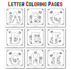 Free, printable mandala coloring pages for adults in every design you can imagine. Letter Coloring Pages