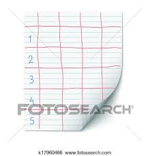 Papierstärke 170 g/m², matt vorderseite mit dem motiv bedruckt. Papier Blatt Mit Linien Fur Design Schablone Clip Art K17960466 Fotosearch