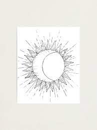 Maybe you would like to learn more about one of these? Line Art Sun And Moon Print Sun And Moon Drawings Moon Stars Art Sun Drawing