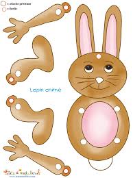 Petit lapin, d'accord, mais très grandes oreilles ! Modele De Lapin Anime A Decouper Sur Tete A Modeler
