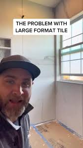 The issue with large format tile. The problem with installing large tile.  It costs more bc it’s more