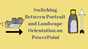 Think of a portrait in a gallery or museum. How To Change The Orientation To Portrait On Microsoft Powerpoint Appuals Com