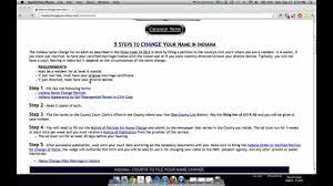 See full list on wikihow.com How To Change Your Name In Indiana Youtube