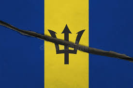 The barbados flag is comprised of three equal, vertical parts. 1 368 Barbados Flag Photos Free Royalty Free Stock Photos From Dreamstime