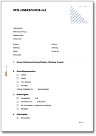 Stellenbeschreibung vorlage kostenlose word vorlage vorla ch 1. Stellenbeschreibung Ch Vorlage Download