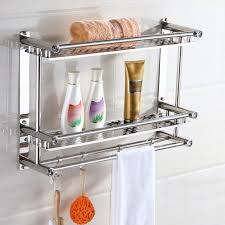 Serenelife portable camping sink w towel holder and soap dispenser 19l water capacity hand wash basin stand w rolling wheels p. Stainless Steel Anti Rust Double Layer Wall Mounted Hanging Towel Rack Washbasin Washroom Bathroom Storage Sorting Holder Towel Racks Aliexpress