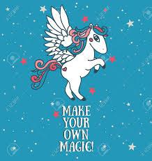 Create stunning designs that drip with sentiment for valentine's day, warm hearts with festive cards for the holidays and let mom know she's the best with effortless mother's day templates. Poster With Cute Pegasus On Starry Background Make Your Own Magic Card Can Be Used As Invitation For Birthday Party Vector Illustration Royalty Free Cliparts Vectors And Stock Illustration Image 73293016
