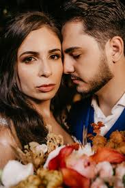 Close-Up Shot of a Newlywed Couple · Free Stock Photo