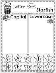 Preschool Ocean Worksheets Capital Or Lowercase Letter Sort Preschool Oceantheme Kindergarten Readiness Activities Kindergarten Readiness Preschool Lessons