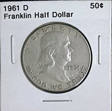 1961 D Franklin Half Dollar Liberty Bell Coin Value Prices