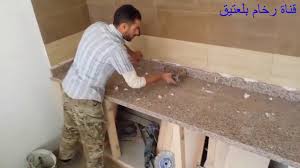 طريقة لصق بلينت المطبخ لمنع تسرب الماء رخام المطبخ كيفية ثقب الجرانيت Youtube