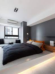 Masculine And Modern Man Bedroom Design Ideas 19 Apartment Bedroom Decor Apartment Bedroom Design Modern Minimalist Bedroom