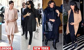 Meghan markle's $554,000 baby shower according to who , markle and prince harry's traditionally united front has been challenged. How Meghan Markle S Style Is Different In New York City For Her Baby Shower Trip Daily Mail Online