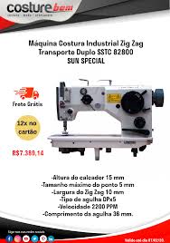 Calcador De Maquina De Costura Industrial Maquina De Costura Industrial Zigue Zague Sstc 82800 Altura Do Calcador 15 Mm Tamanho Ma Em 2020 Tipos De Agulhas Maquina De Costura Industrial Maquina De Costura