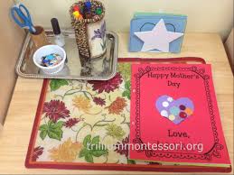Red pink and blue vivid bold family mother's day landscape flat card. Happy Mother S Day Trillium Montessori