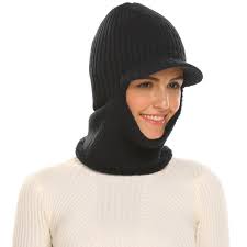 Unisex Neck Warmer Ski Face Mask Winter Hat Visor Balaclava Beanie Black C1186i0dkoq Winter Face Mask Visor Outfit Neck Warmer