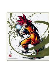 Dragon ball z movie 04: Dragon Ball Shikishi Art2 5 Super Saiyan God Son Goku Hakuoshi