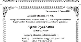 Selain berdoa agar segala amalan baik yang sudah dilakukan almarhum/almarhumah terkenang dengan baik, kita juga bisa mendoakan keselamatan dan permohonan ampun agar segala kesalahan masa lalu yang. Ucapan 40 Hari Orang Meninggal Islam Nusagates