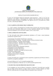 Messias de mello, tal como ficou conhecido, era filho de severiano rodrigues de mello e de tereza da rocha mello, ele neto de portugueses e ela descendente de indígenas de palmeira dos índios, alagoas. Edital NaÂº 06 De 20 De Janeiro De 2012 O Reitor Da Unila