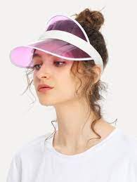 Shop Clear Brim Visor Hat Online Shein Offers Clear Brim Visor Hat More To Fit Your Fashionable Needs Visor Hats Hat Fashion Women Outfits With Hats