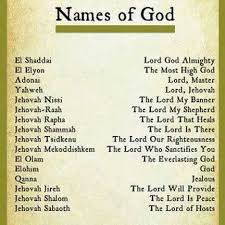 My God Names Of God Bible Knowledge Bible Scriptures