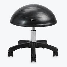 There are some benefits to sitting on a yoga ball at your desk. Gaiam Classic Balance Ball Chair Exercise Yoga Stability Ball Chair