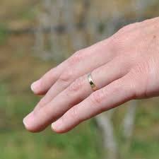 18k Yellow Gold Hand Forged 3mm Smooth Wedding By Seababejewelry 368 00