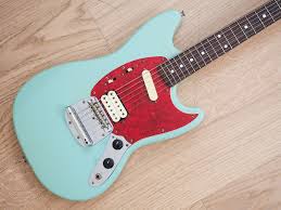 Axe heaven has created officially licensed by fender. 1996 Fender Kurt Cobain Mustang Mg69 Electric Guitar Sonic Blue Japan Fujigen