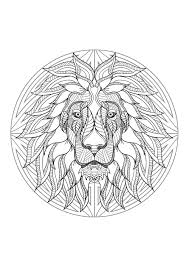Mandala coloring pages tribal mandalas unicorn coloring book unicorn coloring pages unicorn head coloring pages wild animal coloring pages zen coloring pages free printable zentangle patterns. Complex Mandala Coloring Page With Majestic Lion Head 4 Difficult Mandalas For Adults 100 Mandalas Zen Anti Stress