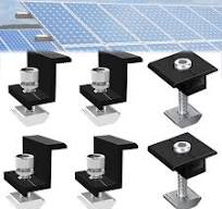 Amazon.com : 6 pcs Solar Panel Clamps Solar Panel Mounting ...