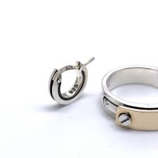 hoop earring and gold plate ring japan nagoya dr monroe mens silver earrings gold plated rings ring earrings