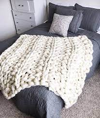 Learn how to arm knit but, don't forget, you can always just look for a throw pillow in the color of your yarn and ski the whole. 13 Giant Knit Blanket Ideas Blanket Knitted Blankets Chunky Blanket
