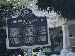 The Mildred Warner House Historical Marker