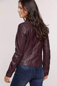 Sue Washed Lambskin Leather Moto Jacket Overland Leather Jackets Women Retro Fashion Outfits Leather Coat Womens