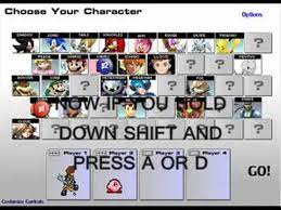 How to use a controller on . Super Smash Flash 2 Character Select Menu Youtube