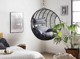 Get hanging chair for bedroom black delivered to your door in as little as 2 hours. Rattan Hanging Chair Black Aspio Beliani At