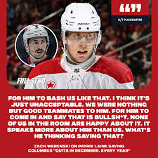 Werenski claps back at Laine for saying that the Blue Jackets “quit every  year in December” 👀