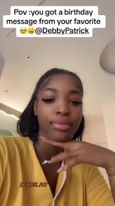 My friend knows how much I love @Debby Patrick and went out of his way to  make her wish me a happy birthday😩🥹🥰 and the background sound Is my  favorite as well❤️ I'm not crying fr 🥺🥹like and repost ...