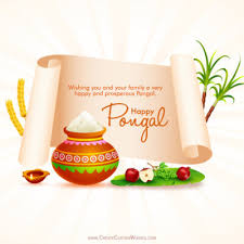 May the harvest festival ensure you always have the best food and best life.' Free Pongal Greeting Cards Maker Online Create Custom Wishes