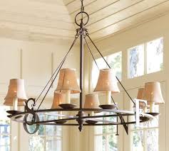 Burlap Chandelier Shades Set Of 3 Pottery Barn