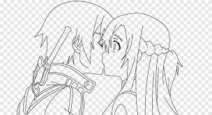 Asuna Kirito Drawing Line Art Sword Art Online Anime Kiss Angle White Png Pngegg Hd wallpapers and background images. asuna kirito drawing line art sword art